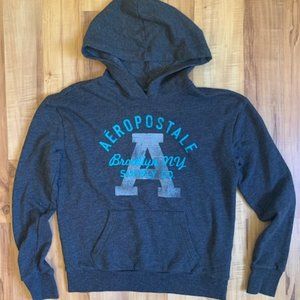 Aeropostale Brooklyn Supply Co dark grey hoodie